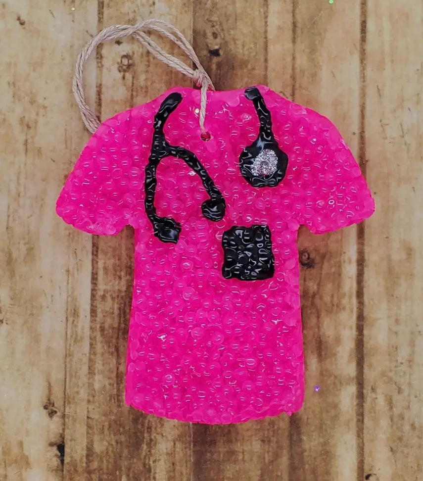 Scrub Top: Freshie Bird Of Paradise