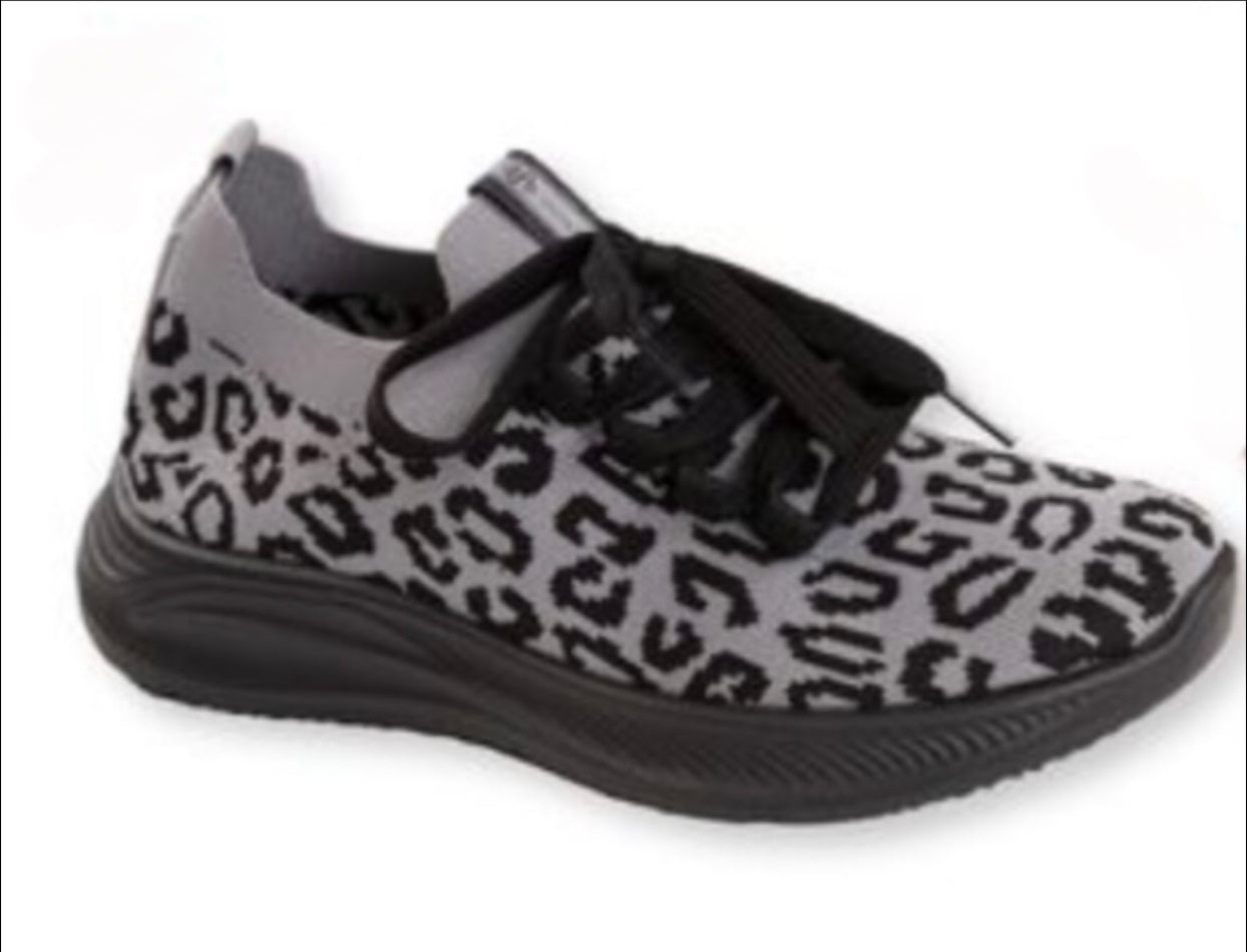 Sneaker-Black Leopard