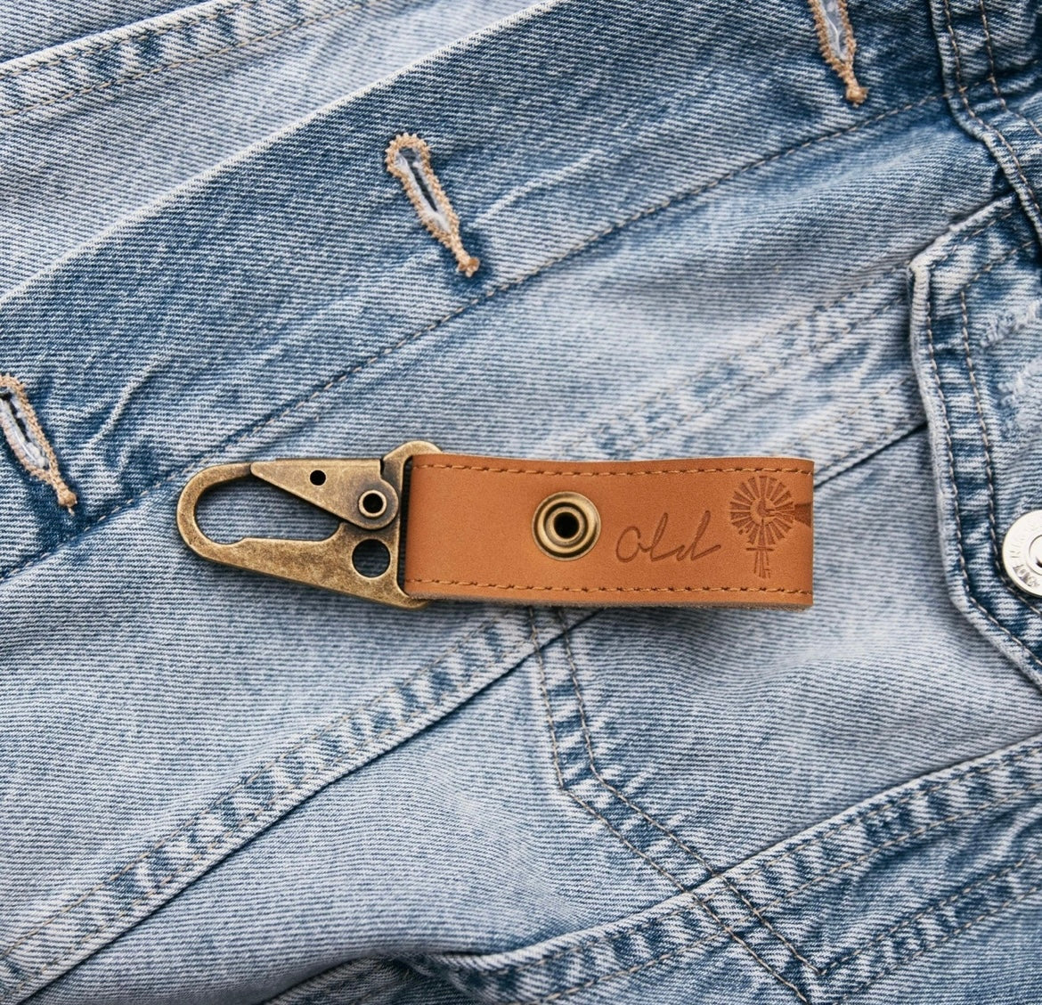 OSA-Leather Key Ring