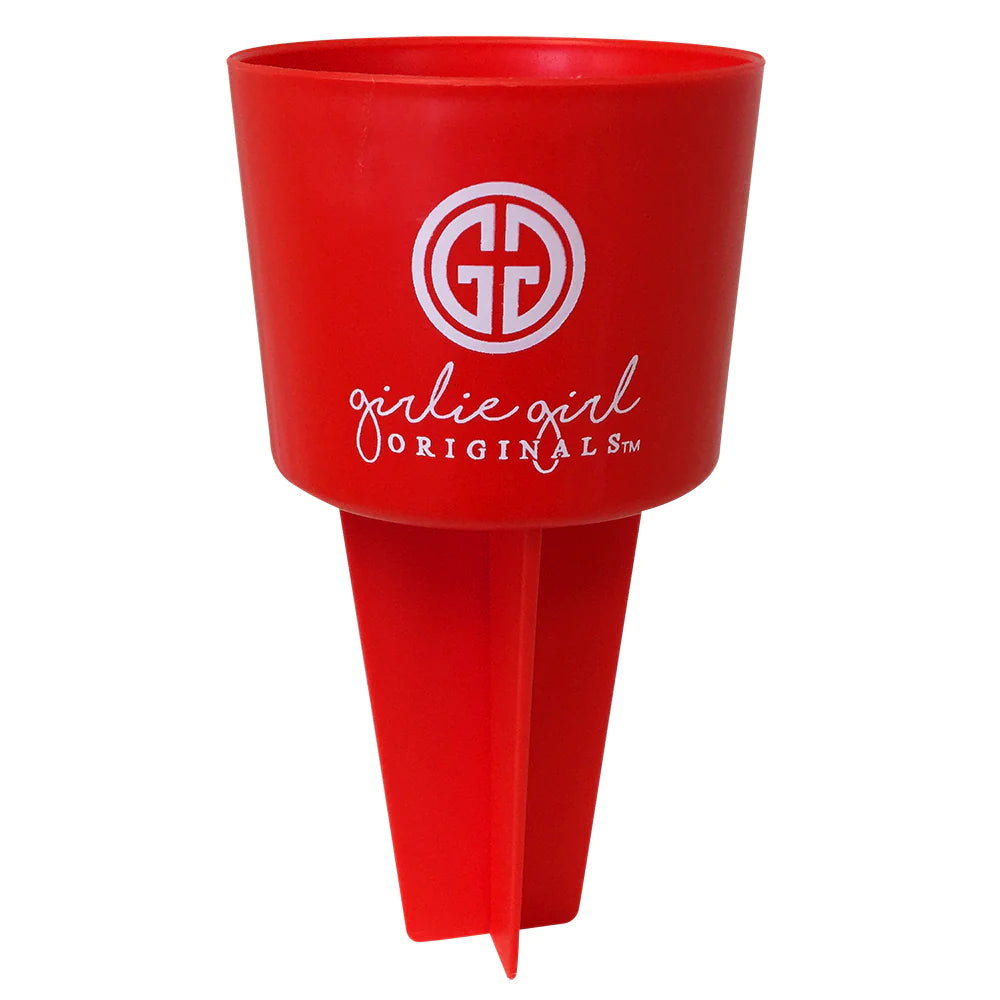 TUMBLER BEACH HOLDER- Black, Red, White