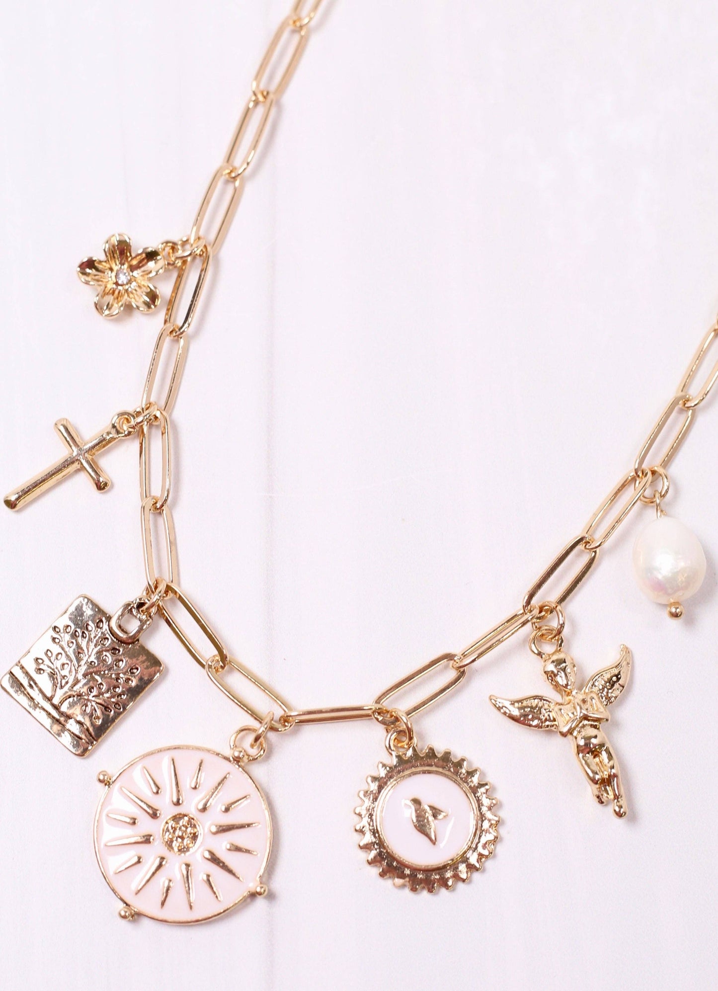 Diana Charm Necklace: GOLD