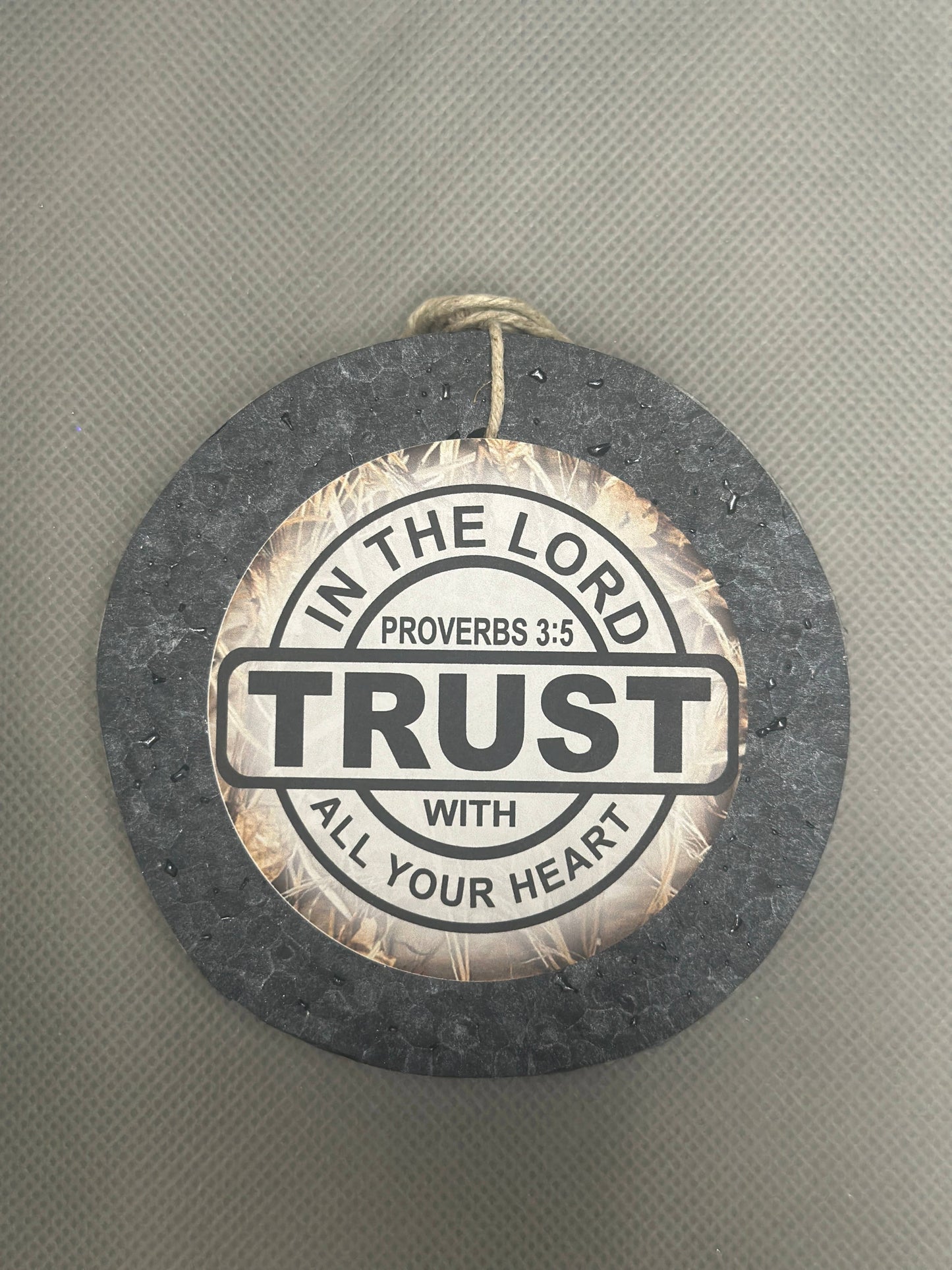 Proverbs 3:5: Leather