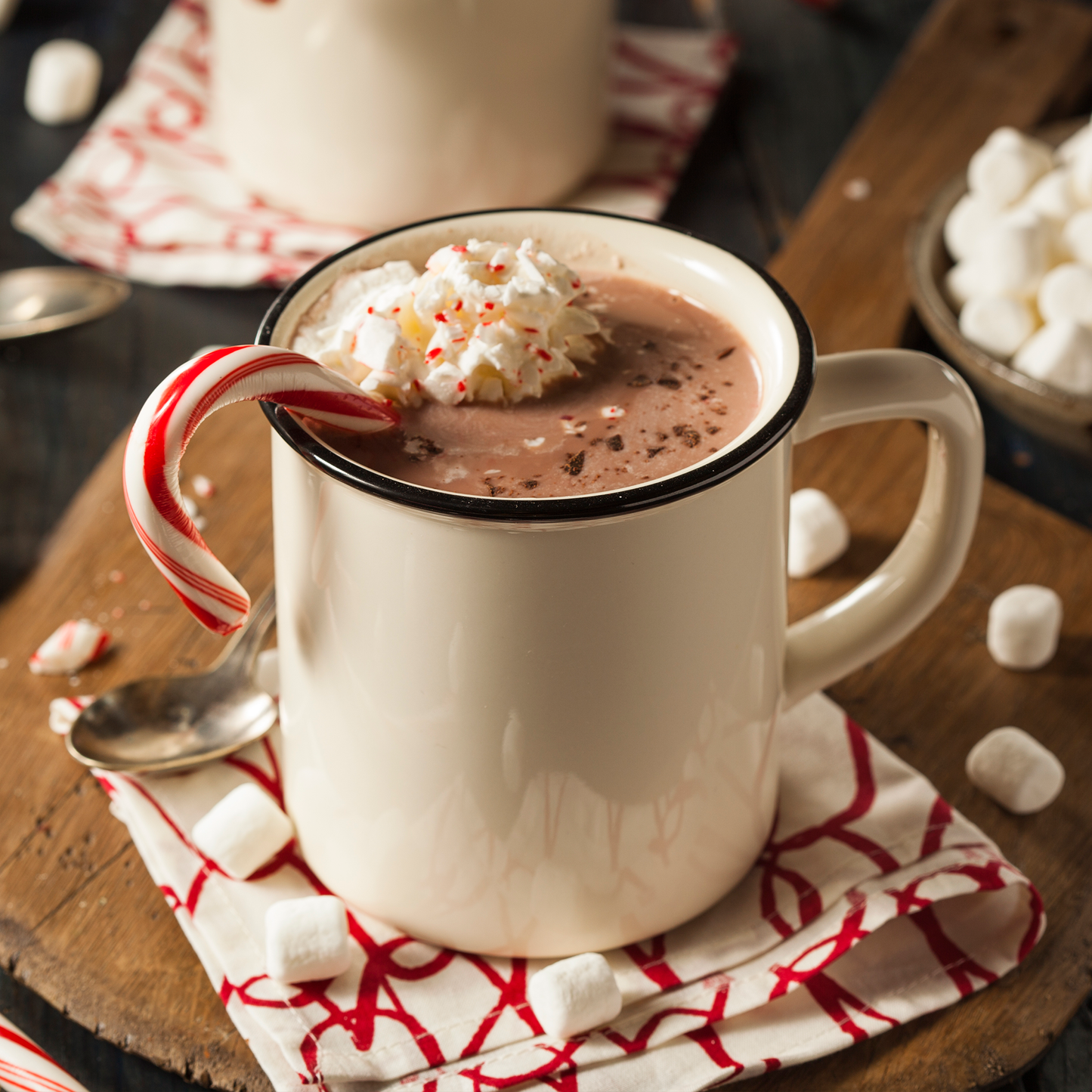 Peppermint Hot Chocolate Mix Shot