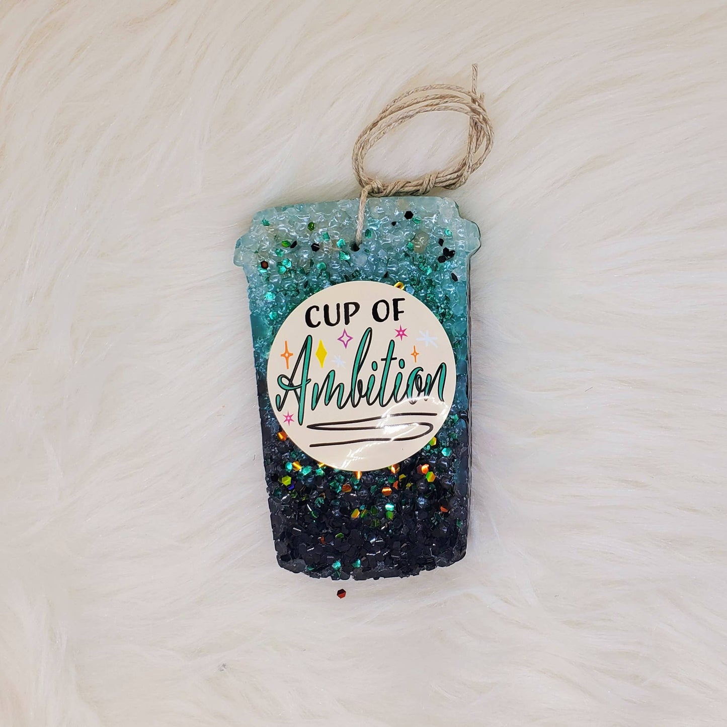 Cup of Ambition Freshie: Leather & Lace