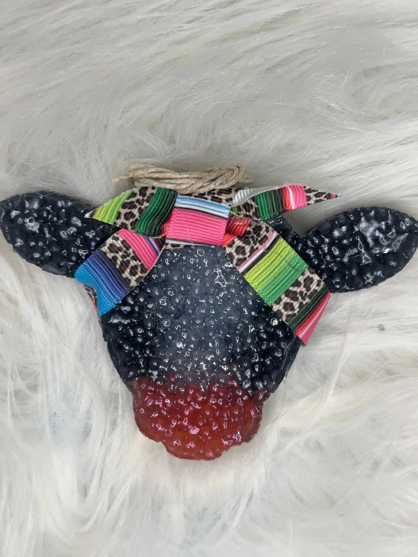 Bandana Cow: Strawberry Leather