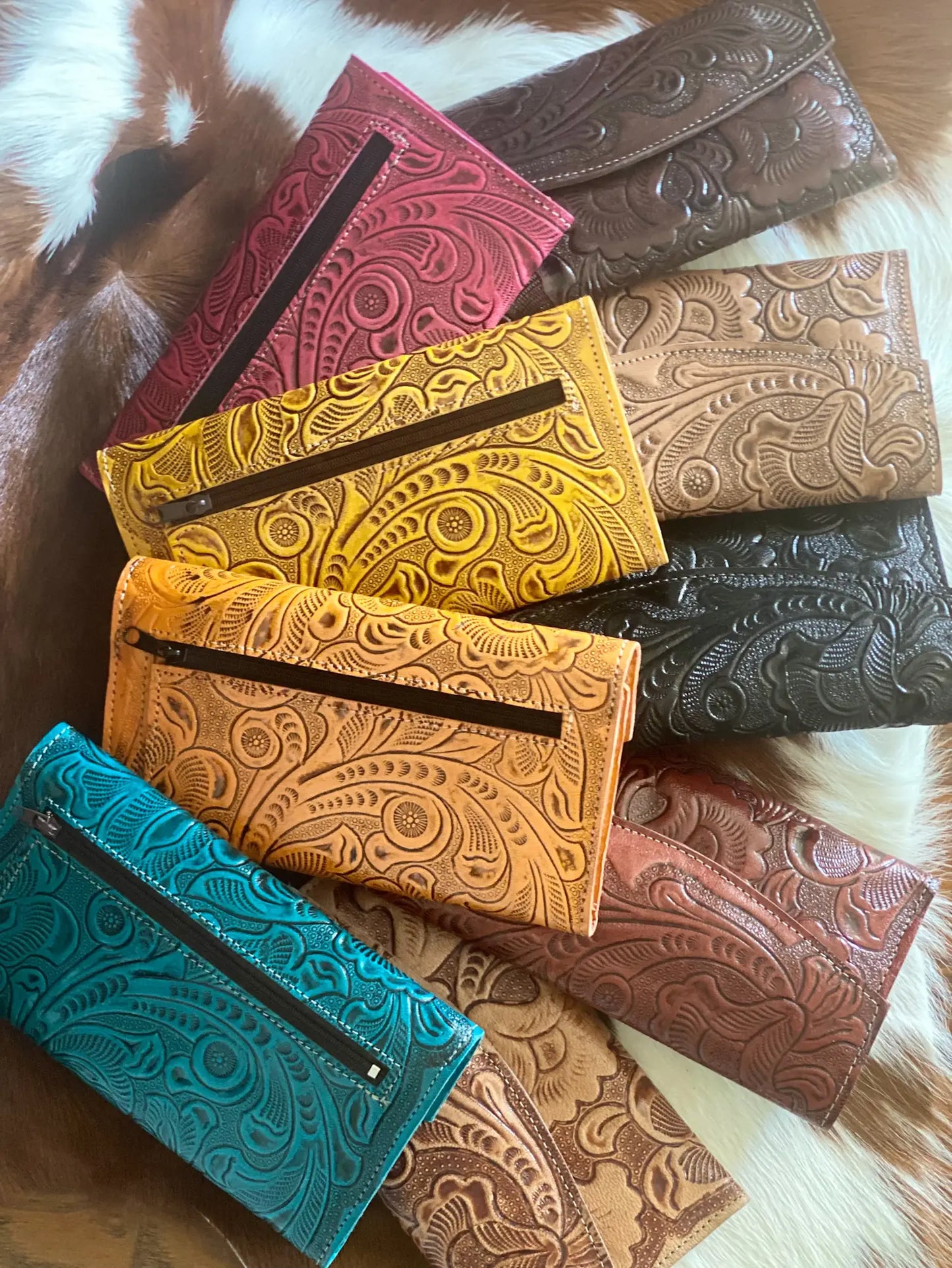Leather Handtooled Wallet | Handcrafted