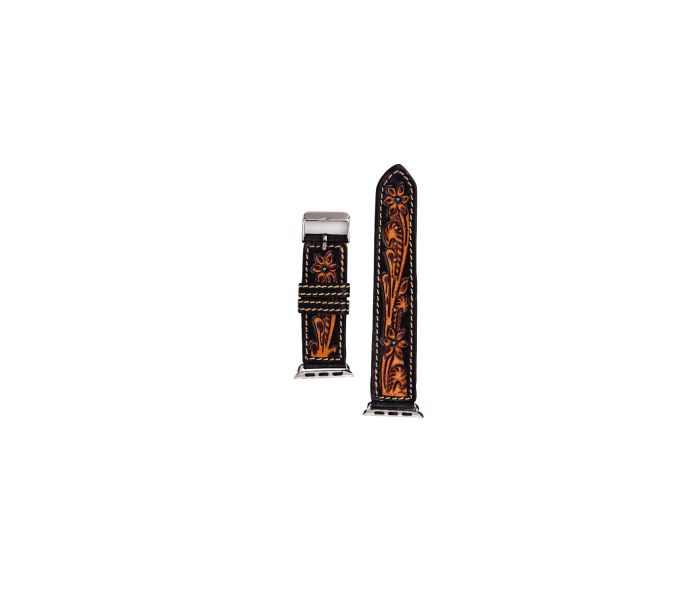 Fox Trail Hand-tooled Leather Watchband-38mm/40mm