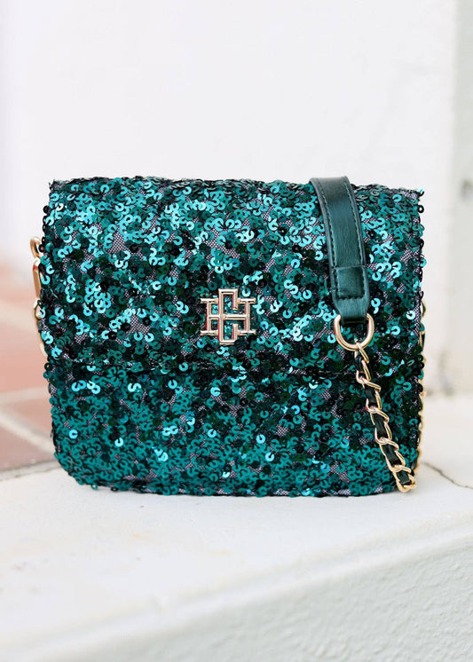 Evelyn Crossbody EMERALD SEQUIN