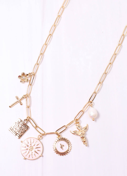 Diana Charm Necklace: GOLD