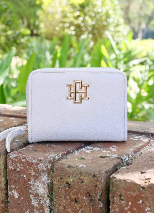 Nadine Zippered Wallet: CREAM PB