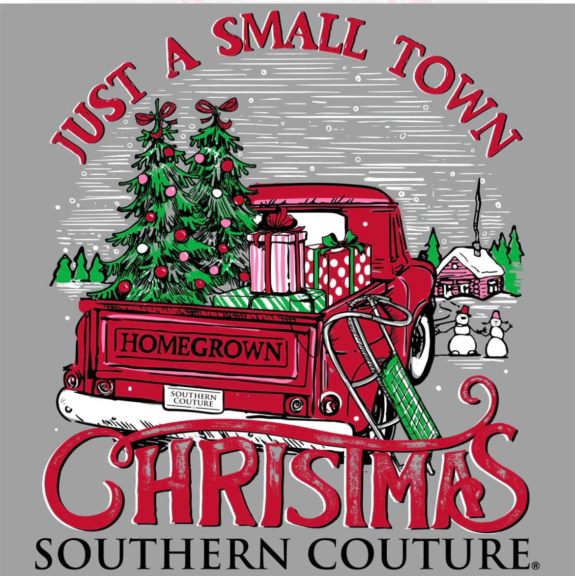 Classic Small Town Christmas-Gray