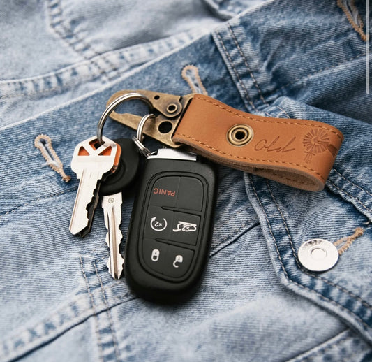 OSA-Leather Key Ring