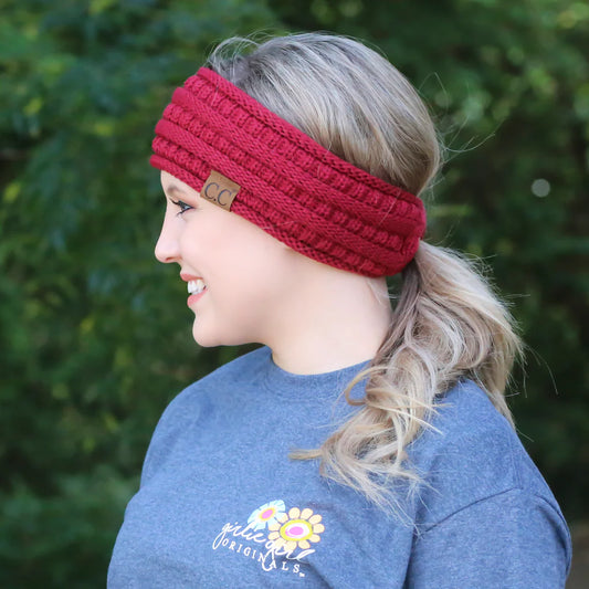 PONY HEADWRAP BURGUNDY