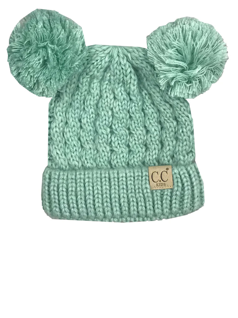 Kids-Mint Double Pom Pom