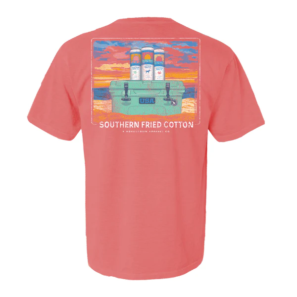 Southern Fried Cotton- Sunsets & Seltzers T-shirt